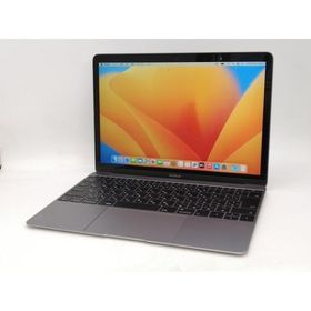 【中古】Apple MacBook 12インチ CoreM3:1.2GHz 256GB スペースグレイ MNYF2J/A (Mid 2017)【新宿2】保証期間１ヶ月【ランクC】