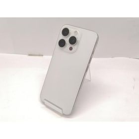 【中古】Apple docomo 【SIMフリー】 iPhone 15 Pro 128GB ホワイトチタニウム MTU83J/A【新宿東口】保証期間１ヶ月【ランクC】