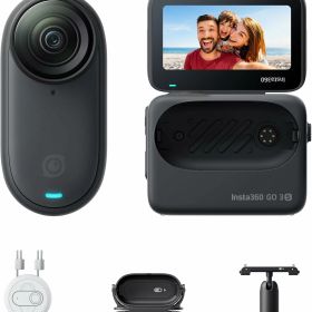 Insta360 GO 3S - 4K小型ウェアラブルVlogビデオカメラ、ハンズフリーPOV rt647