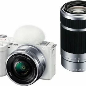 SONY VLOGCAM ミラーレス一眼カメラ ホワイト ダブルズームレンズキット ZV-E10Y-W