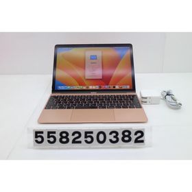 ノートパソコン Apple MacBook Retina 12in 2017 A1534 ローズゴールド Core m3 7Y32 1.2GHz/8GB/256GB バッテリメッセージあり