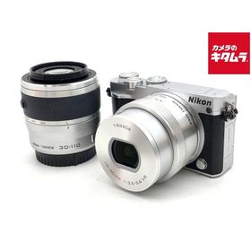 【中古】 【並品】 ニコン Nikon1 J5 ダブルズームレンズキット シルバー