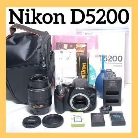 美品✨Nikon D5200✨シングルレンズ✨高画質✨バッテリー2個付き✨入門機