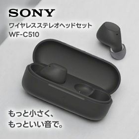 【10％OFF★2/4 20:00〜2/10 1:59】 ワイヤレスイヤホン ソニー WF-C510 BC ブラック Bluetooth イヤホン IPX4 防滴