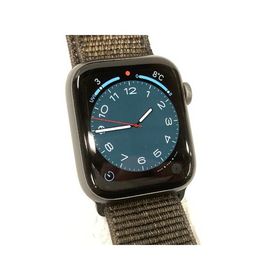 中古 Apple Watch Series4 GPS 44mm スペースグレイアルミニウムケース ブラックスポーツループ MU6E2J/A Model:A1978 ※バッテリ残量少なめ