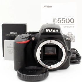 わずかシャッター数9477枚【新品級】Nikon D5500 ボディ ブラック#7408
