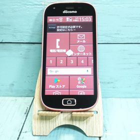 docomo F-03K ピンク らくらくスマートフォン me 本体 白ロム SIMロック解除済み SIMフリー 885033