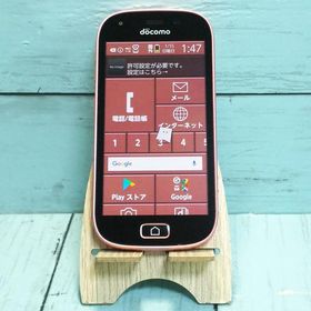 docomo F-03K ピンク らくらくスマートフォン me 本体 白ロム SIMロック解除済み SIMフリー 812328