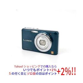 【中古】Panasonic LUMIX DMC-FX77-A ブルー/1210万画素 本体のみ 液晶画面いたみ