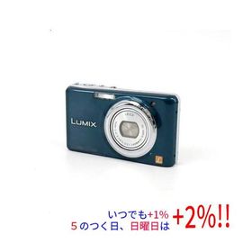 【中古】Panasonic LUMIX DMC-FX77-A ブルー/1210万画素 本体のみ 液晶画面いたみ
