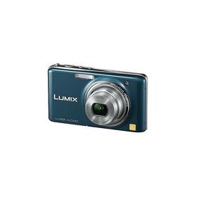 パナソニック デジタルカメラ LUMIX FX77 スエードブルー DMC-FX77-A(中古品)