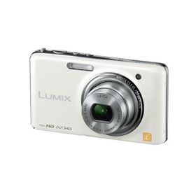 パナソニック デジタルカメラ LUMIX FX77 リリーホワイト DMC-FX77-W(中古品)