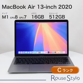 MacBook Air 13インチ 2020 M1 スペースグレイ 16GB 512GB JISキーボード Cランク