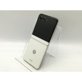 【中古】MOTOROLA docomo 【SIMフリー】 motorola razr 50d ホワイトマーブル 8GB 256GB M-51E【秋葉5号】保証期間１ヶ月【ランクA】