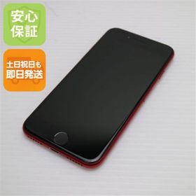 アイフォーン(iPhone)の超美品 SIMフリー iPhone SE 第2世代 64GB レッド M666(スマートフォン本体)