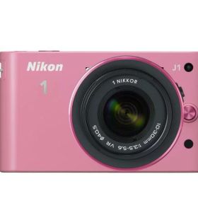 【中古】Nikon ミラーレス一眼カメラ Nikon 1 (ニコンワン) J1 (ジェイワン) 標準ズームレンズキット ピンク N1 J1HLK PK