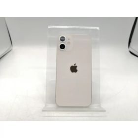 【中古】Apple SoftBank 【SIMロックあり】 iPhone 12 mini 64GB ホワイト MGA63J/A【大阪本店】保証期間1ヶ月【ランクC】