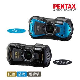 ペンタックス デジタルカメラ ブラック WG-90BLACK ブルー WG-90BLUE デジカメ 防水 耐衝撃 防塵 耐寒 水中撮影 光学5倍ズーム アウトドア CALS対応 代引不可