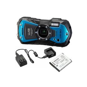 PENTAX ペンタックス WG-90（ブルー）＋バッテリー＋充電器キットセット【wg90set】