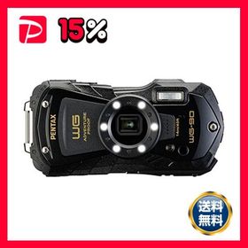 リコーPENTAX デジタルカメラ WG-90 ブラック 152190 1台 デジカメ カメラ 写真 PC パソコン 周辺機器 家電 AV OA デジタル家電