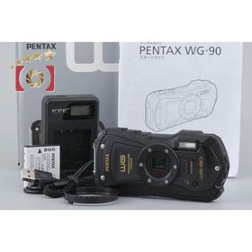 【中古】RICOH リコー PENTAX ペンタックス WG-90 ブラック 防水アクションカメラ シャッター回数僅少 元箱付き