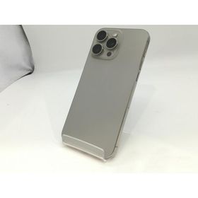 【中古】Apple 国内版 【SIMフリー】 iPhone 15 Pro Max 256GB ナチュラルチタニウム MU6R3J/A【OSU301】保証期間１ヶ月【ランクC】