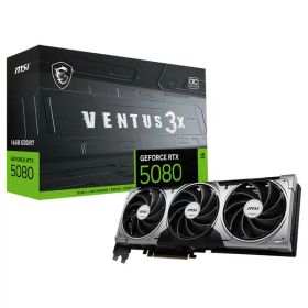 GeForce RTX 5080 16G VENTUS 3X OC MSI ブラック [グラフィックボード]