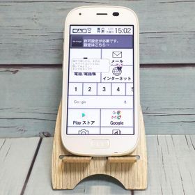 docomo 富士通 F-04J らくらくスマートフォン4 ホワイト 白色 WHITE 本体 白ロム SIMロック解除済み SIMフリー B293942