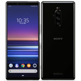 【中古】Aランク【目立った傷や汚れなし】 SIMフリー 802SO SONY Xperia 1 ブラック 利用制限▲(赤ロム永久保証) 送料無料