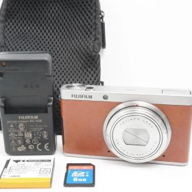 【美品】FUJIFILM XF1 ブラウン デジカメ 充電器 SDカードセット
