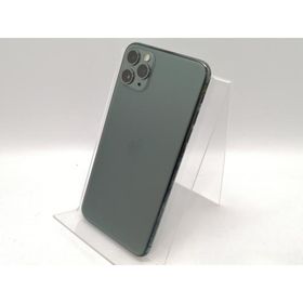 【中古】Apple au 【SIMロック解除済み】 iPhone 11 Pro Max 256GB ミッドナイトグリーン MWHM2J/A【高崎モントレー】保証期間１ヶ月【ランクC】