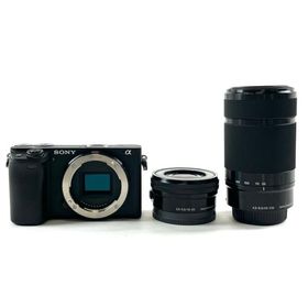 ソニー SONY α6400 パワーズームレンズキット ILCE-6400L ブラック デジタル ミラーレス 一眼カメラ 中古