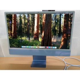 【中古】Apple iMac 24インチ 4.5K Retinaディスプレイ M1(CPU:8C/GPU:8C) 8GB/512GB ブルー MGPL3J/A (M1・2021)【千葉】保証期間１ヶ月【ランクA】