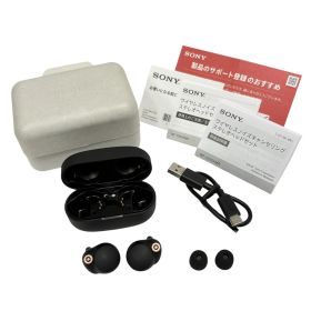 【中古品】ソニー ワイヤレスノイズキャンセリングイヤホン WF-1000XM4 完全ワイヤレス Bluetooth LDAC対応 ハイレゾ相当 最大8時間連続再生 高精度通話品質 IPX4防滴性能 ワイヤレス充電対応 マイク付き マルチポイント対応 360 Reality Audio認定モデル ブラック