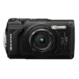 デジタルカメラ Tough TG-7 防水 充実のタフ性能 OM SYSTEM オーエムシステム 防水15m 防塵 耐衝撃 明るさF2.0 マクロ1cm ブラック TG-7-BLK ◆宅