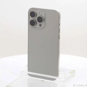 ソフマップ 〔中古品〕 iPhone15 Pro Max 512GB ナチュラルチタニウム MU6W3J／A SIMフリー【377】