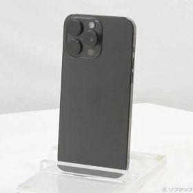 ソフマップ 〔中古品〕 iPhone15 Pro Max 512GB ブラックチタニウム MU6U3J／A SIMフリー【348】