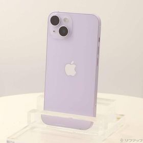 〔中古〕Apple(アップル) iPhone14 256GB パープル MPW93J／A SIMフリー〔349-ud〕