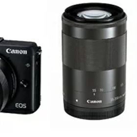 【中古】 Canon ミラーレス一眼カメラ EOS M3 ダブルズームEVFキット(ブラック) EF-M18-55mm F3.5-5.6 IS STM EF-M55-200mm F4.5-6.3 IS STM 付属 EOSM3BK-WZEVFK