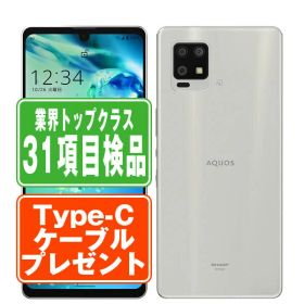 【中古】 A102SH AQUOS zero6 ホワイト SIMフリー 本体 ソフトバンク スマホ シャープ 【あす楽】 【保証あり】 【送料無料】 a102shwh6mtm