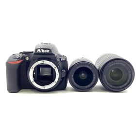 Nikon デジタル一眼 D5600 ダブルズームキット ブラック 美品 動作確認済【全額返金保証】【最速発送】