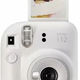 【中古】富士フイルム Instax Mini 12 インスタントカメラ - クレイホワイト