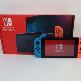 【中古品】Nintendo Switch ニンテンドースイッチ HAC-001(01) / 動作OK / 初期化済み / ネオンブルー/ネオンレッド / 付属品・セイフティーガイド・箱あり / 任天堂