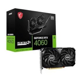 【中古】（新古品） MSI GeForce RTX 4060 Ventus 2X ブラック 8G OC ゲーミンググラフィックカード - 8GB GDDR6X PCI Express Gen 4 128ビット 3X DP v 1.4a HDMI 2.1a (4K & 8K HDR対応)