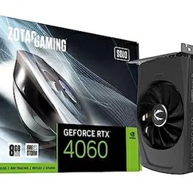 【中古】（新古品） ZOTAC (ゾタック) Gaming GeForce RTX 4060 8GB Solo DLSS 3 8GB GDDR6 128ビット 17Gbps PCIE 4.0 スーパーコンパクトゲーミンググラフィックスカード ZT-D40600G-10L