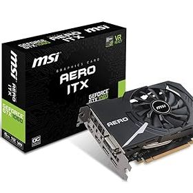 【中古】MSI ショート基盤採用 グラフィックスカード GEFORCE GTX 1060 AERO ITX 6G OC