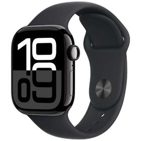 Apple Watch Series 10（GPS + Cellularモデル）- 46mmジェットブラックアルミニウムケースとブラックスポーツバンド - M/L MWY43J/A