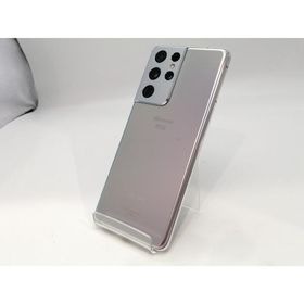 【中古】SAMSUNG docomo 【SIMロック解除済み】 Galaxy S21 Ultra 5G ファントムシルバー 12GB 256GB SC-52B【浜松駅前】保証期間１ヶ月【ランクB】