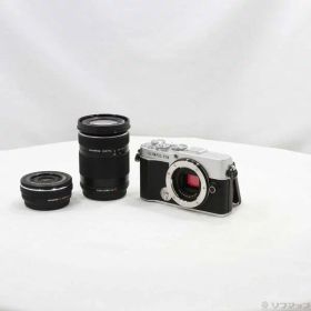【中古】OLYMPUS(オリンパス) OLYMPUS PEN E-P7 EZダブルズームキット シルバー 【198-ud】