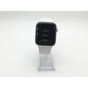 【中古】Apple Apple Watch Series5 44mm GPS シルバーアルミニウム/ホワイトスポーツバンド【柏】保証期間１ヶ月【ランクC】